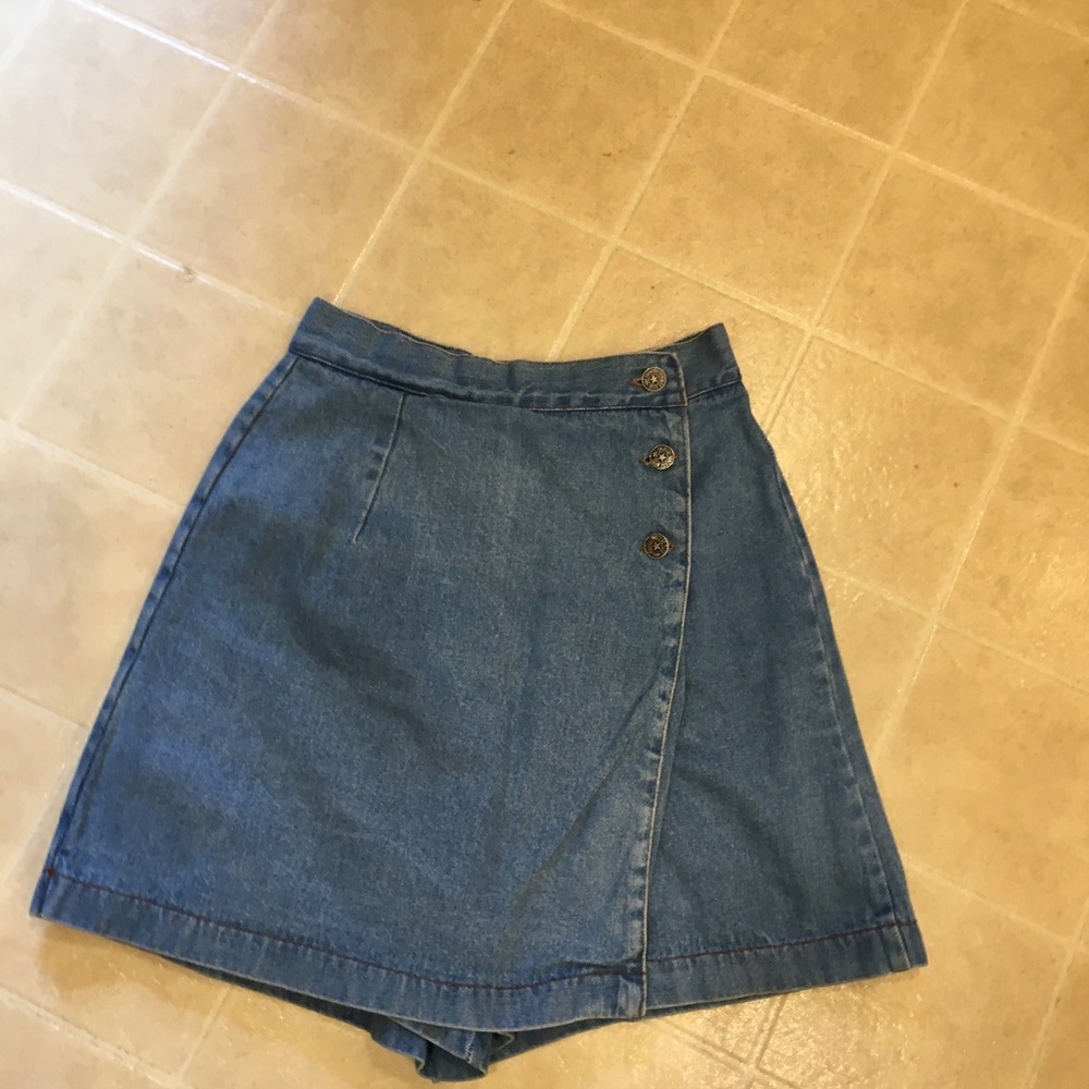 Denim skort